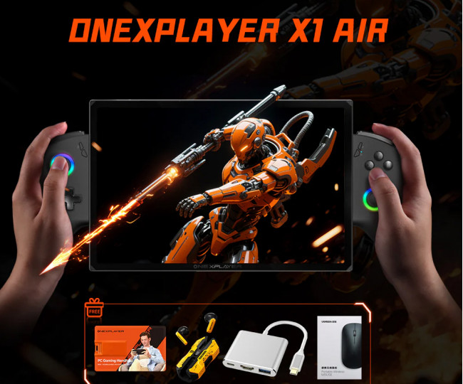 Портативная игровая приставка OneXPlayer X1 Air – Portable 3-in-1 (32GB+1TB)